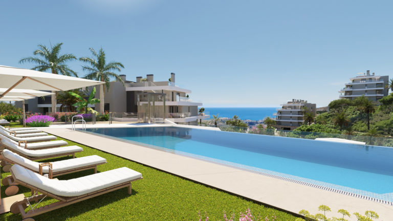 Apartment in Calanova Golf,  with views to the golf course,  sea and  mountains.